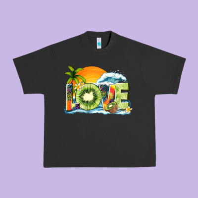 Love Kiwi Summer Urban Heavy Tee Designed By Texasbilliewilder
