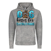 Cloud Rock dog kisses fix everything Vintage Hoodie - MaliasSmallBusiness