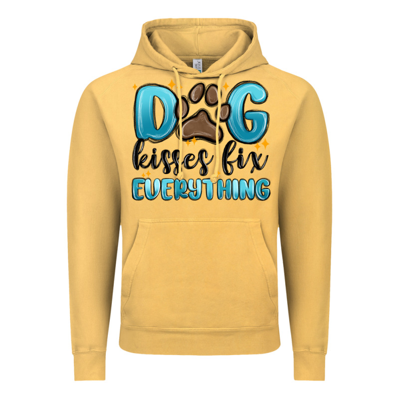 Dog Kisses Fix Everything Vintage Hoodie by MaliasSmallBusiness | Teevron