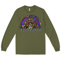 Army Green autism awareness Long Sleeve Tee - SublimationCraftShop
