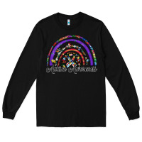 Black autism awareness Long Sleeve Tee - SublimationCraftShop