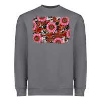 Storm valentines day sunflowers leopard cowhide backgrou Heavyweight Sweatshirt - RanaPortraitStore
