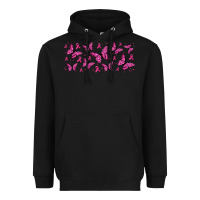 Black breast cancer butterflies Heavyweight Hoodie - Jasminsmagicworld