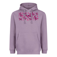 Lavender breast cancer butterflies Heavyweight Hoodie - Jasminsmagicworld