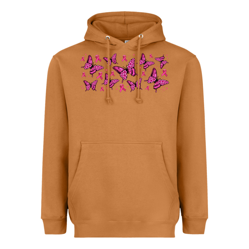 Breast Cancer Butterflies Heavyweight Hoodie by Jasminsmagicworld | Teevron