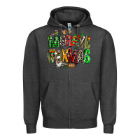 Charcoal Heather christmas texas western Zipper Hoodie - AdoDesignShop