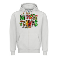 Dove Grey christmas texas western Zipper Hoodie - AdoDesignShop