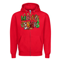 Red christmas texas western Zipper Hoodie - AdoDesignShop