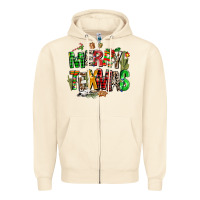 Sandshell christmas texas western Zipper Hoodie - AdoDesignShop