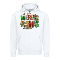 White christmas texas western Zipper Hoodie - AdoDesignShop