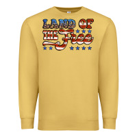 Antique Gold land of the free america Premium Sweatshirt - Jasminsmagicworld