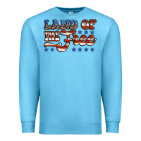 Ocean Blue land of the free america Premium Sweatshirt - Jasminsmagicworld