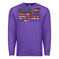 Purple land of the free america Premium Sweatshirt - Jasminsmagicworld