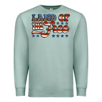 Seafoam land of the free america Premium Sweatshirt - Jasminsmagicworld