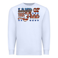 White land of the free america Premium Sweatshirt - Jasminsmagicworld
