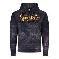 Cloud Black leave a little sparkle wherever you go Vintage Hoodie - MaliasSmallBusiness