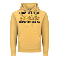 Vintage Mustard leave a little sparkle wherever you go Vintage Hoodie - MaliasSmallBusiness