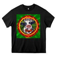 Black christmas baby holstein face Heavy Core Tee - LillyAllenDesigns