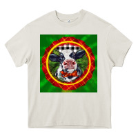 Cream christmas baby holstein face Heavy Core Tee - LillyAllenDesigns