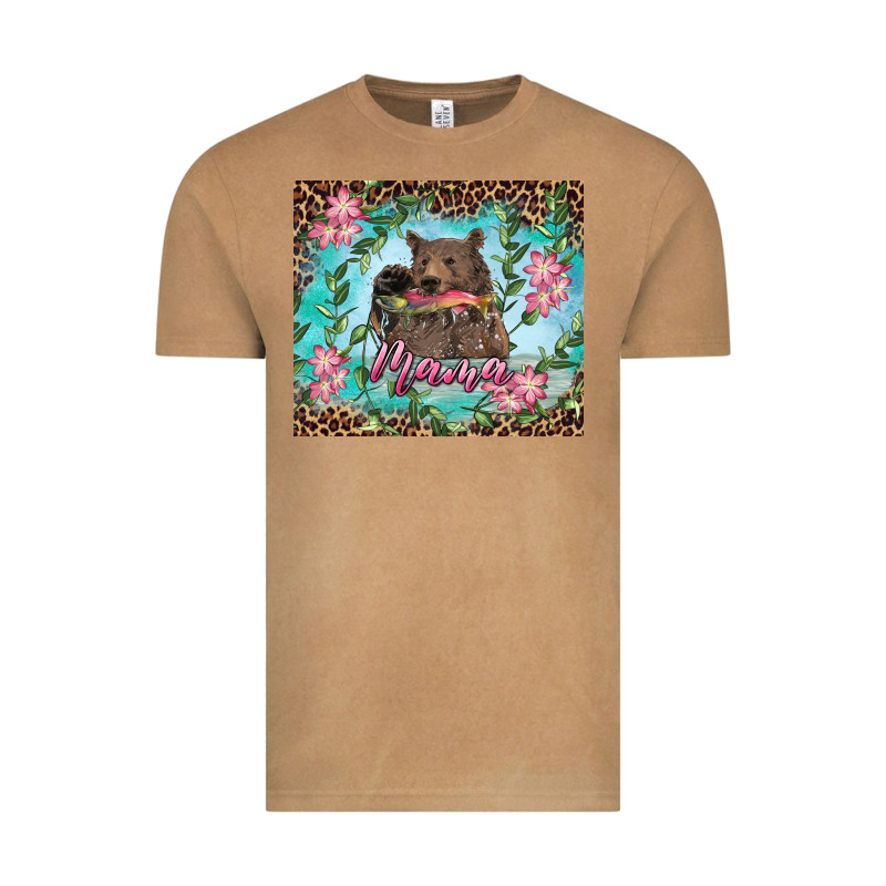 Mama Bear Haunting Fish Floral Tumbler Vintage Tee by RanaPortraitStore | Teevron