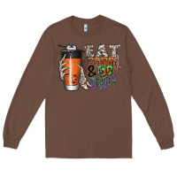 Chestnut Eat drink be scary Long Sleeve Tee - CowhideDigitalArt