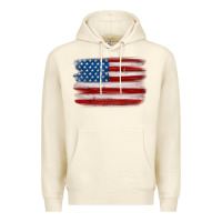 Sandshell american flag distressed background Premium Hoodie - MaliasSmallBusiness