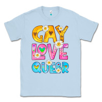 Dusty Blue gay love queer Classic Tee - HRA Design Shop