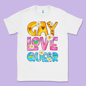 Gay Love Queer Classic Tee Designed By Hra Design Shop