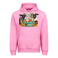 Fuchsia Pink pumpkin season with baby sheeps and goat Urban Hoodie - LillyAllenDesigns