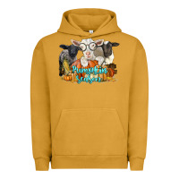 Pigment Peanut Butter pumpkin season with baby sheeps and goat Urban Hoodie - LillyAllenDesigns