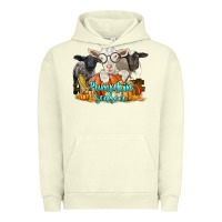 Pigment Pistachio pumpkin season with baby sheeps and goat Urban Hoodie - LillyAllenDesigns