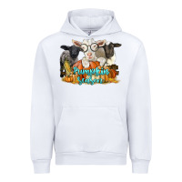 White pumpkin season with baby sheeps and goat Urban Hoodie - LillyAllenDesigns