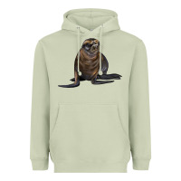 Matcha Sea Lion Illustrations Heavyweight Hoodie - LillyAllenDesigns