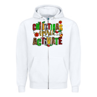 White christmas spirit activate Zipper Hoodie - AdoDesignShop