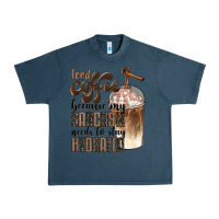 Midnight Navy iced coffee because my sarcasm needs to stay hydrated Urban Heavy Tee - BarkalooDesign