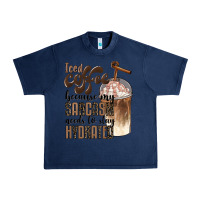 Navy iced coffee because my sarcasm needs to stay hydrated Urban Heavy Tee - BarkalooDesign