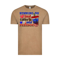 Vintage Coffee running on iced coffe and freedom Vintage Tee - texasbilliewilder