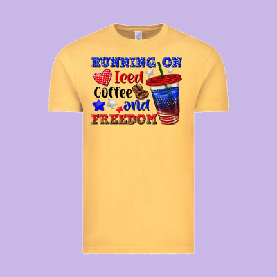 Vintage Tee running on iced coffe and freedom
