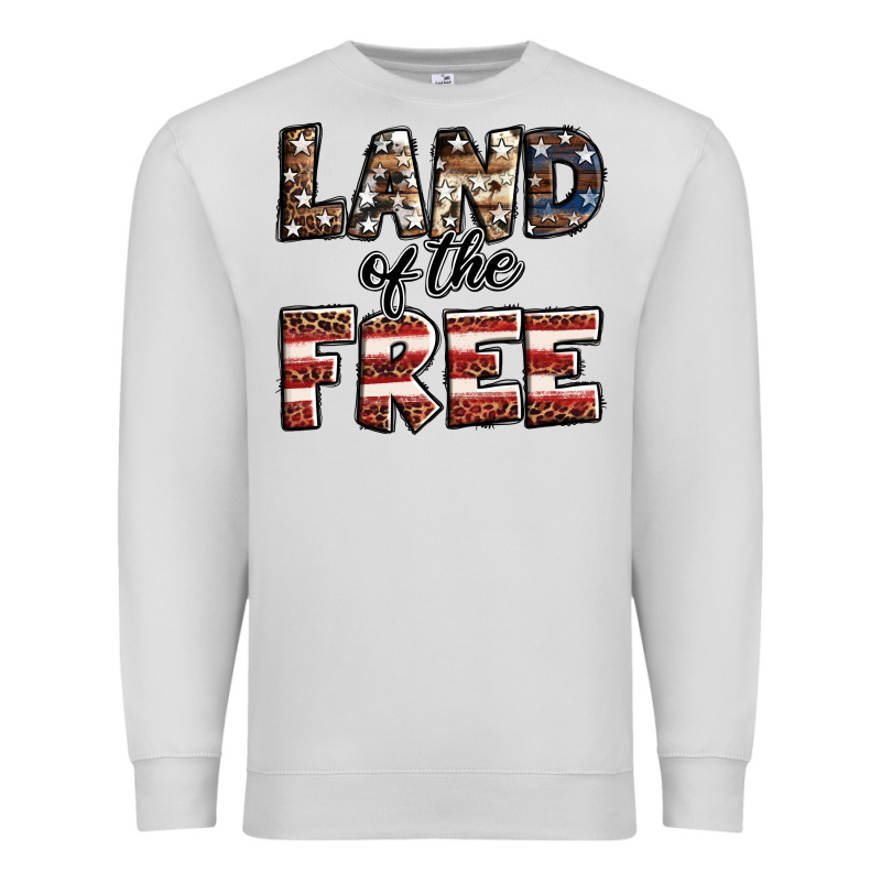 Land Of The Free America Western Pattern Premium Sweatshirt by Jasminsmagicworld | Teevron