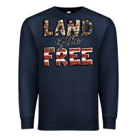 Navy Land of the free America western pattern Premium Sweatshirt - Jasminsmagicworld