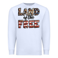 White Land of the free America western pattern Premium Sweatshirt - Jasminsmagicworld