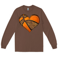 Chestnut basketball heart Long Sleeve Tee - HRA Design Shop