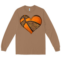 Toasted Coconut basketball heart Long Sleeve Tee - HRA Design Shop