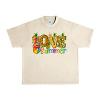 Sandshell love summer with pineapple Urban Heavy Tee - texasbilliewilder