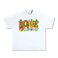 White love summer with pineapple Urban Heavy Tee - texasbilliewilder