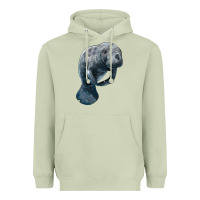Matcha Manatee Illustrations Heavyweight Hoodie - LillyAllenDesigns