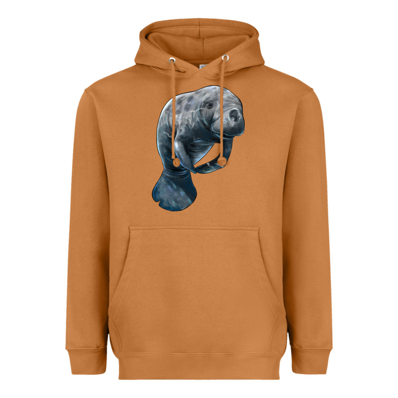 Manatee Illustrations Heavyweight Hoodie by LillyAllenDesigns | Teevron