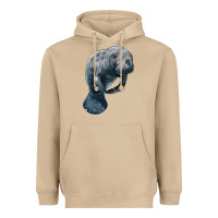Mushroom Manatee Illustrations Heavyweight Hoodie - LillyAllenDesigns