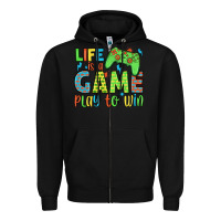 Black life is a game play to win Zipper Hoodie - JahusDesignShop
