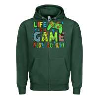 Sports Green life is a game play to win Zipper Hoodie - JahusDesignShop